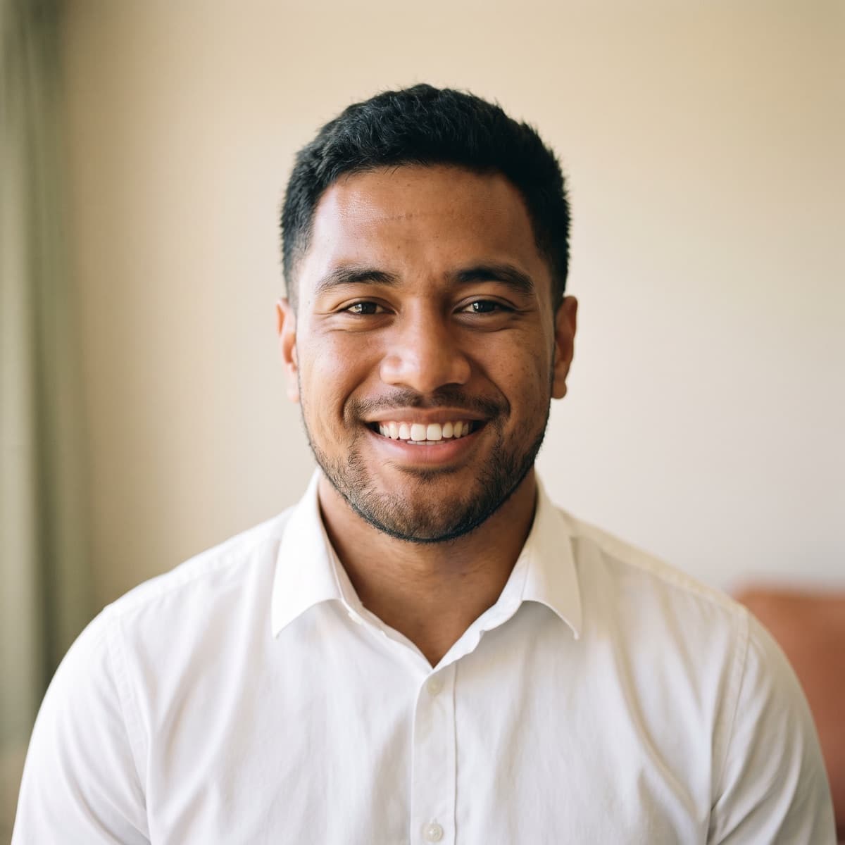 Portrait of a young professional in Nuku'alofa
