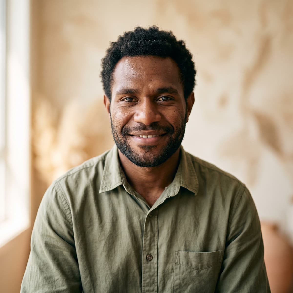 Portrait of a young professional in Port Moresby